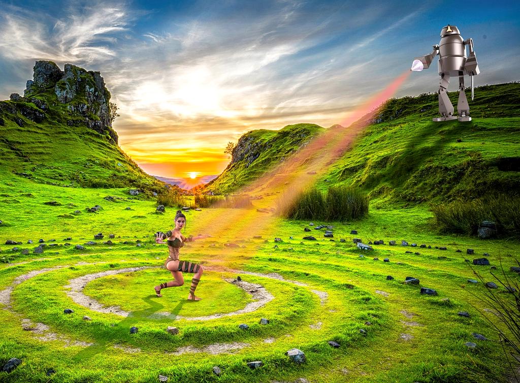 Ancient stone circle in Ireland